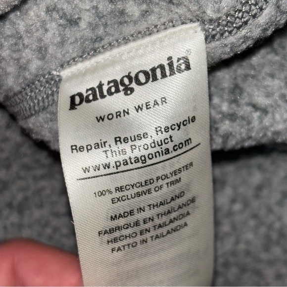 Patagonia Men's Better Sweater 1/4 Zip Fleece Size XXL Gray Pullover - Picture 6 of 6